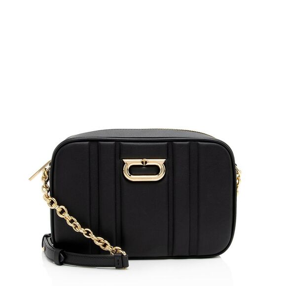 Salvatore Ferragamo Handbags - Salvatore Ferragamo Embossed Leather CC Chain Camera Bag